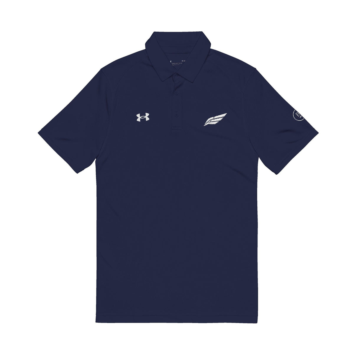 Heritage Founders Under Armour® Performance Polo — Navy & Black - Broken Wing Heritage Co.